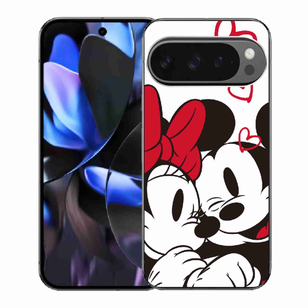 Gélový kryt mmCase na Google Pixel 9 Pro - minnie a mickey
