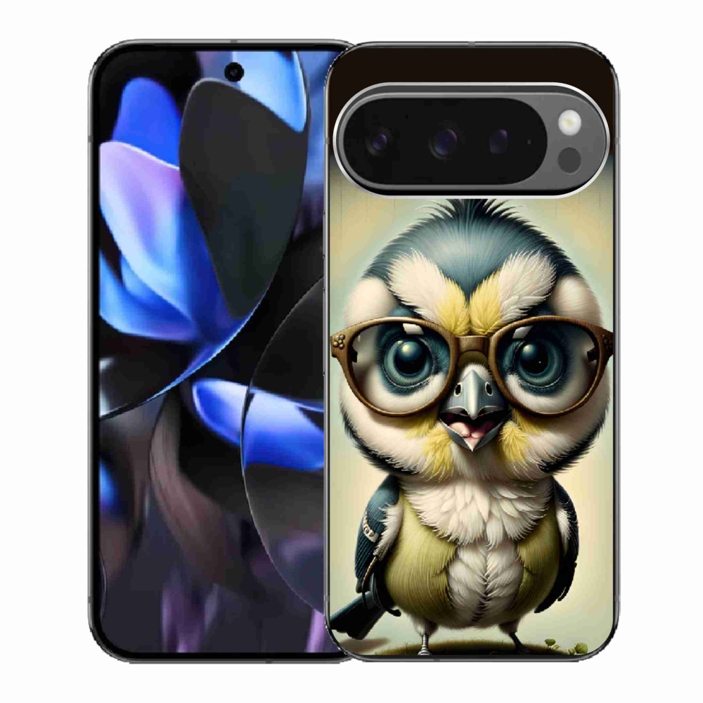 Gélový kryt mmCase na Google Pixel 9 Pro - mláďa s okuliarmi