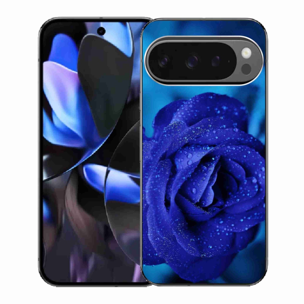 Gélový kryt mmCase na Google Pixel 9 Pro - modrá ruža