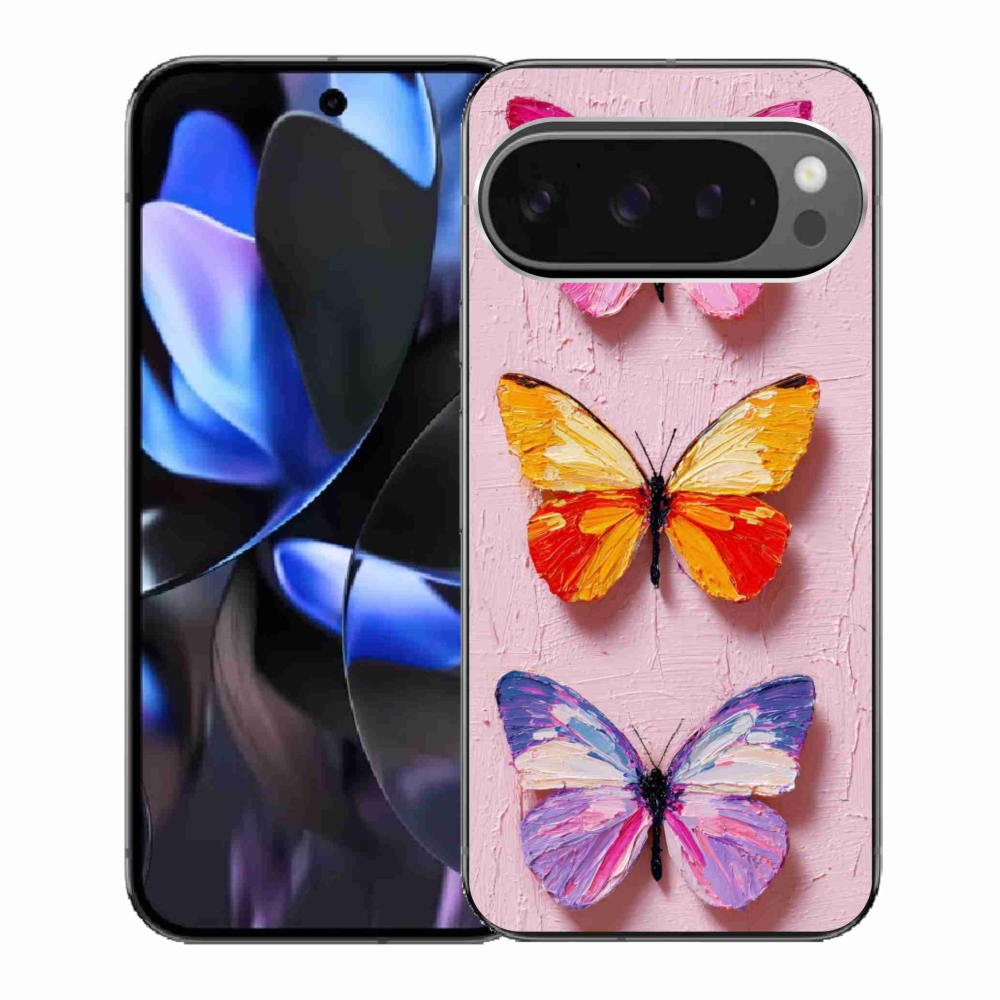 Gélový kryt mmCase na Google Pixel 9 Pro - motýlia trojica