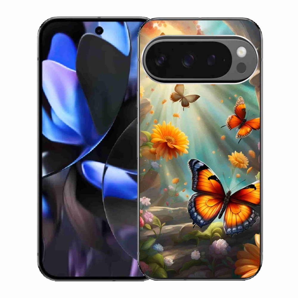 Gélový kryt mmCase na Google Pixel 9 Pro - motýlia záhrada 2