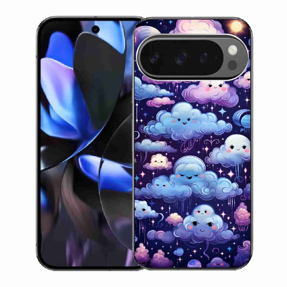 Gélový kryt mmCase na Google Pixel 9 Pro - mráčiky