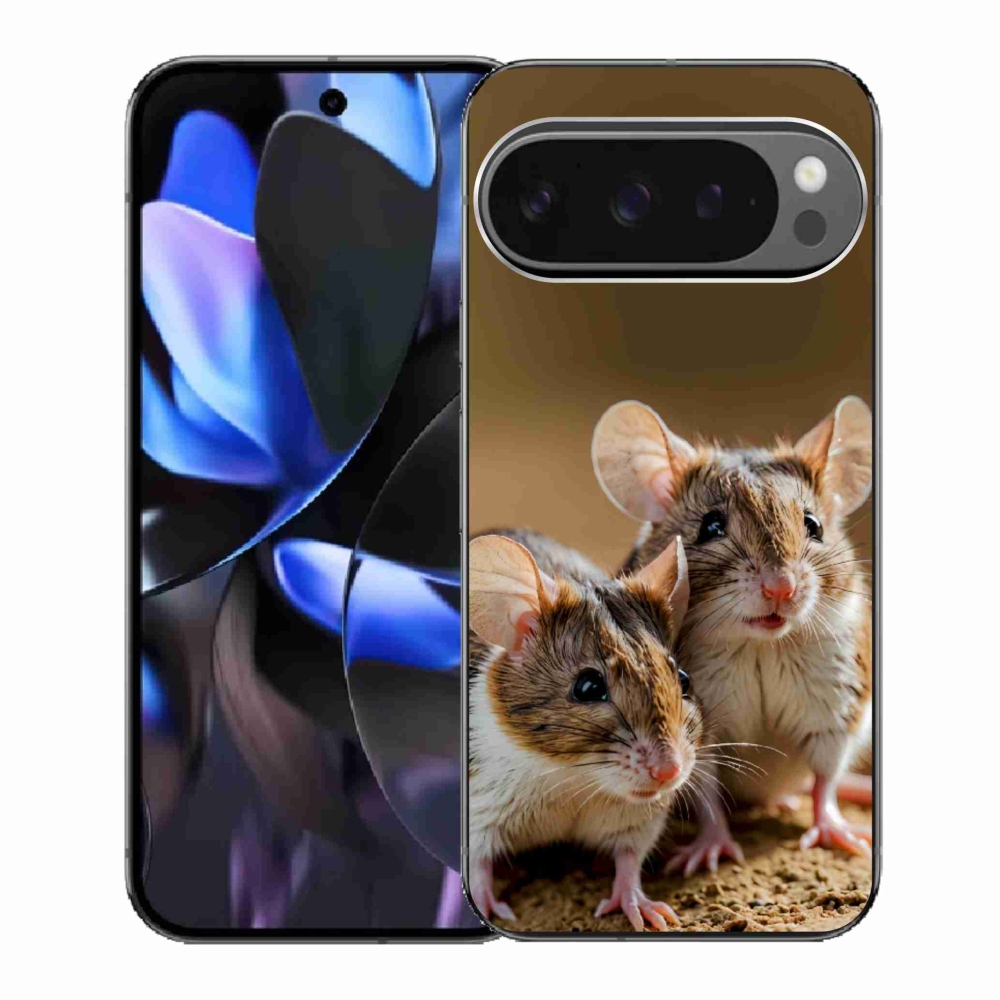 Gélový kryt mmCase na Google Pixel 9 Pro - myší duo