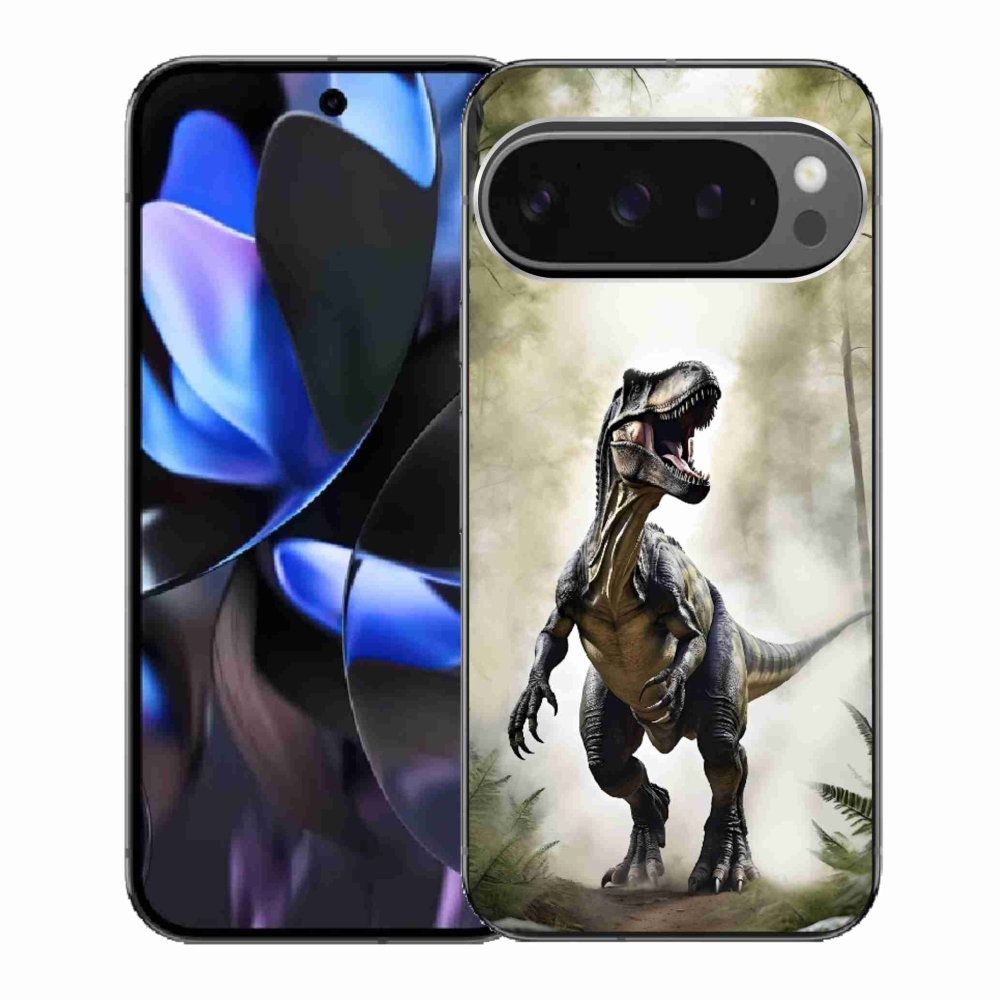 Gélový kryt mmCase na Google Pixel 9 Pro - naštvaný T-Rex