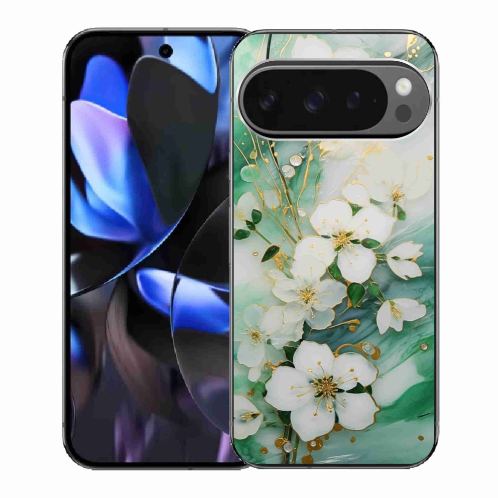Gélový kryt mmCase na Google Pixel 9 Pro - nežné kvety
