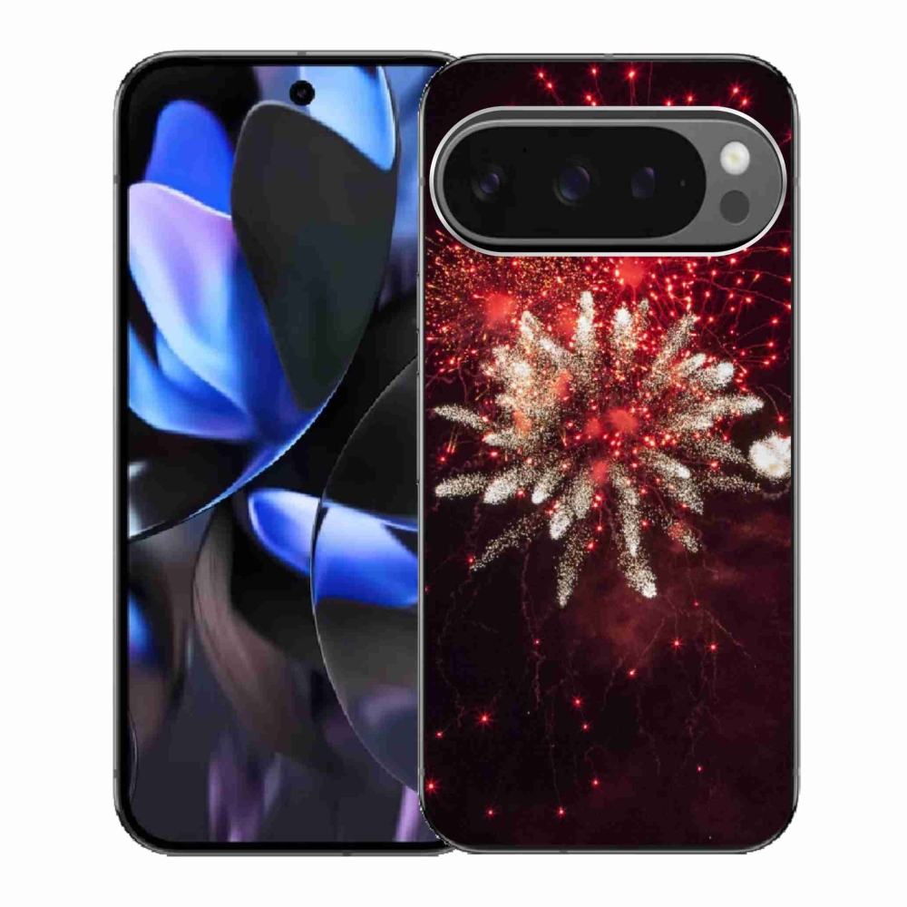 Gélový kryt mmCase na Google Pixel 9 Pro - ohňostroj