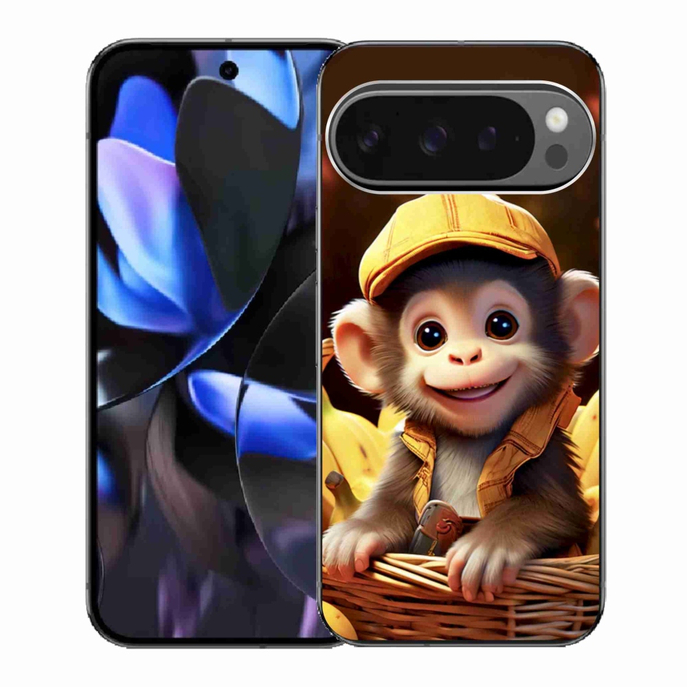 Gélový kryt mmCase na Google Pixel 9 Pro - opice v košíku
