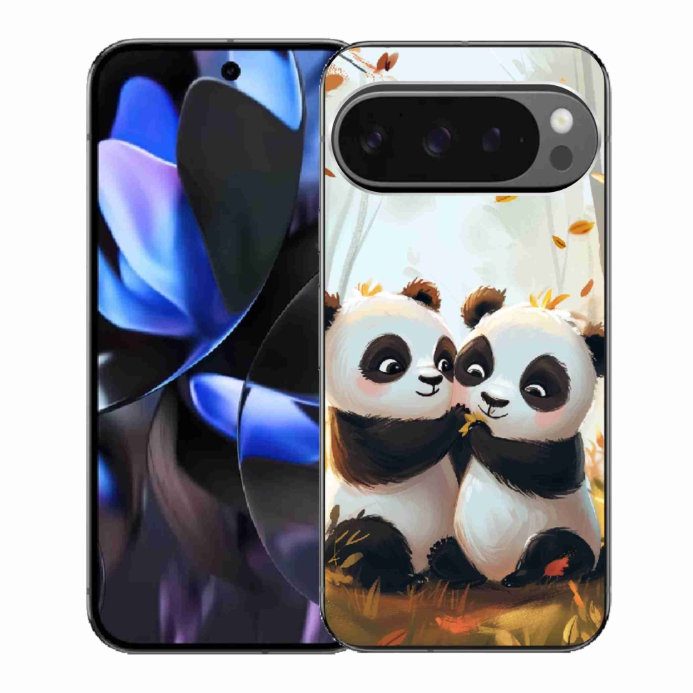 Gélový kryt mmCase na Google Pixel 9 Pro - pandy