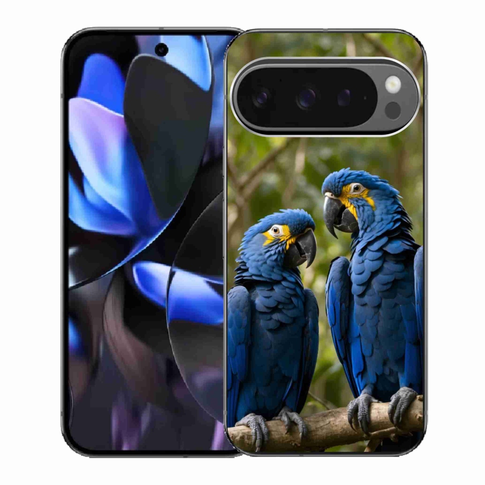 Gélový kryt mmCase na Google Pixel 9 Pro - papagájové duo