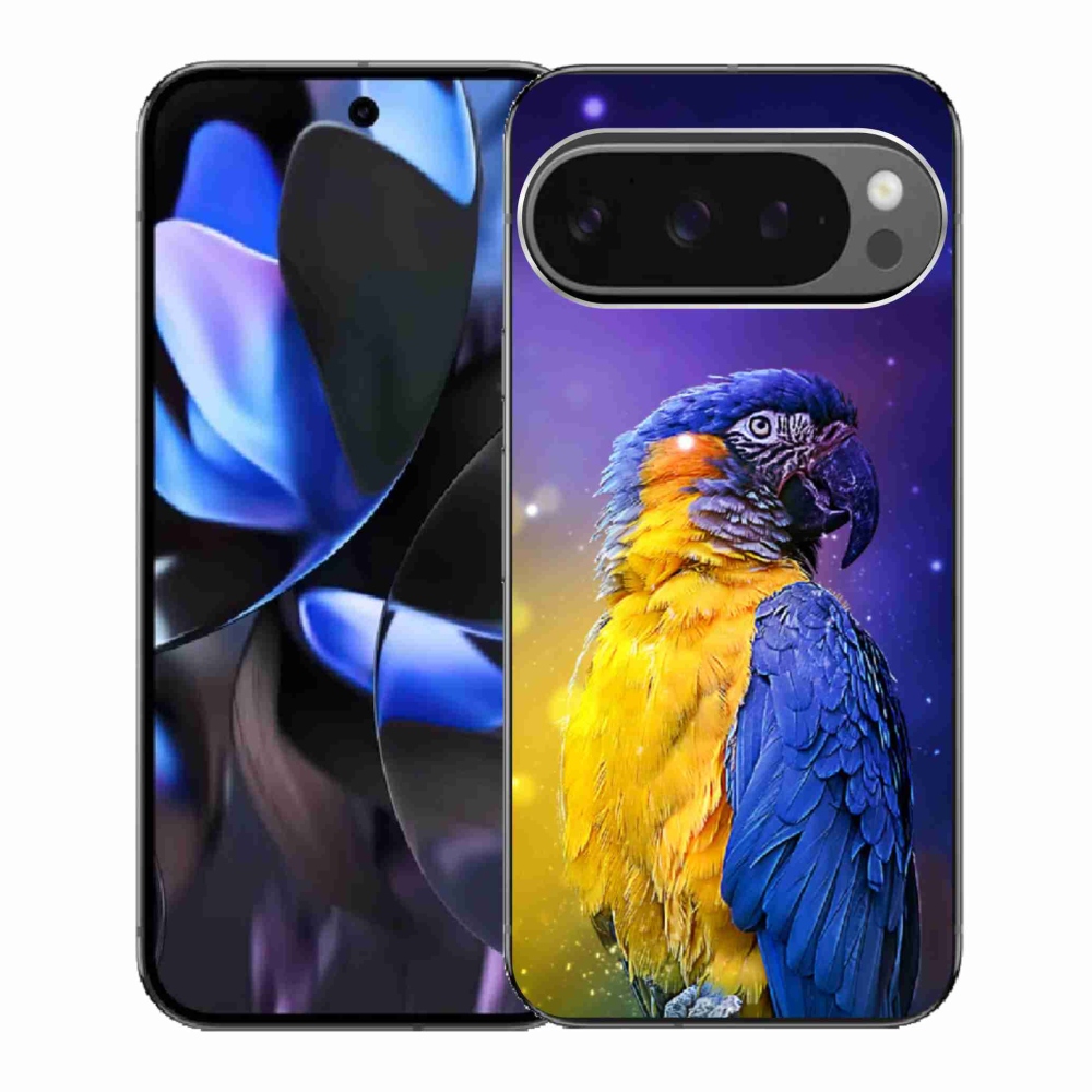 Gélový kryt mmCase na Google Pixel 9 Pro - papagáj ara 1
