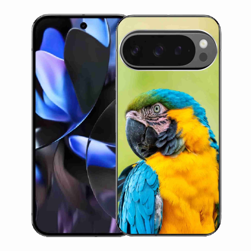 Gélový kryt mmCase na Google Pixel 9 Pro - papagáj ara 2