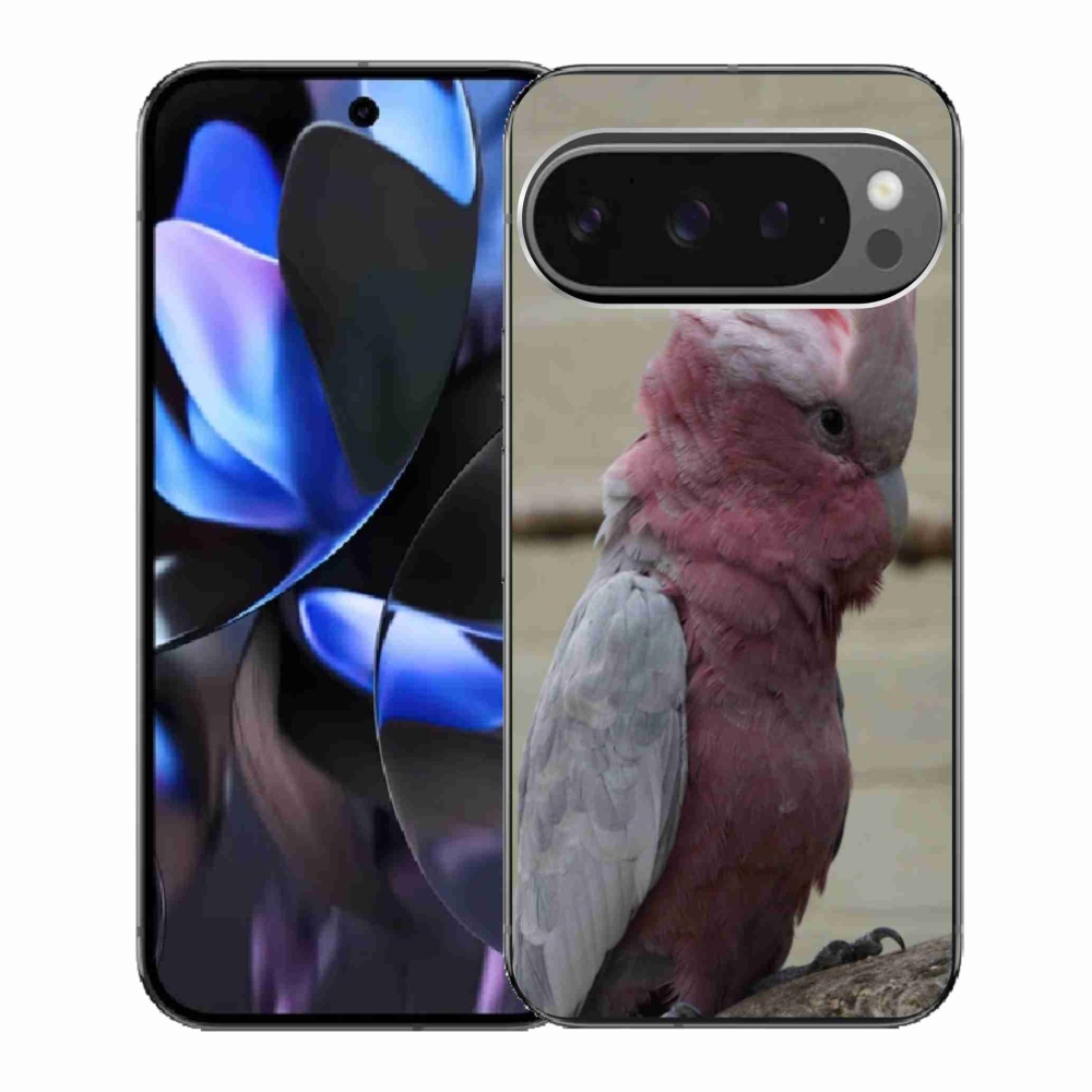 Gélový kryt mmCase na Google Pixel 9 Pro - papagáj kakadu ružový