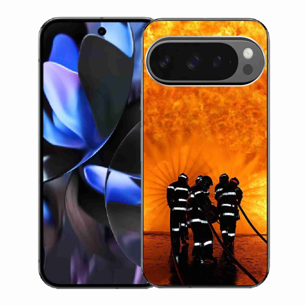 Gélový kryt mmCase na Google Pixel 9 Pro - požiar