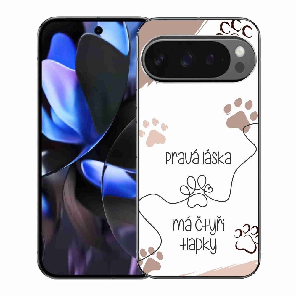 Gélový kryt mmCase na Google Pixel 9 Pro - psí motív 1 biele pozadie