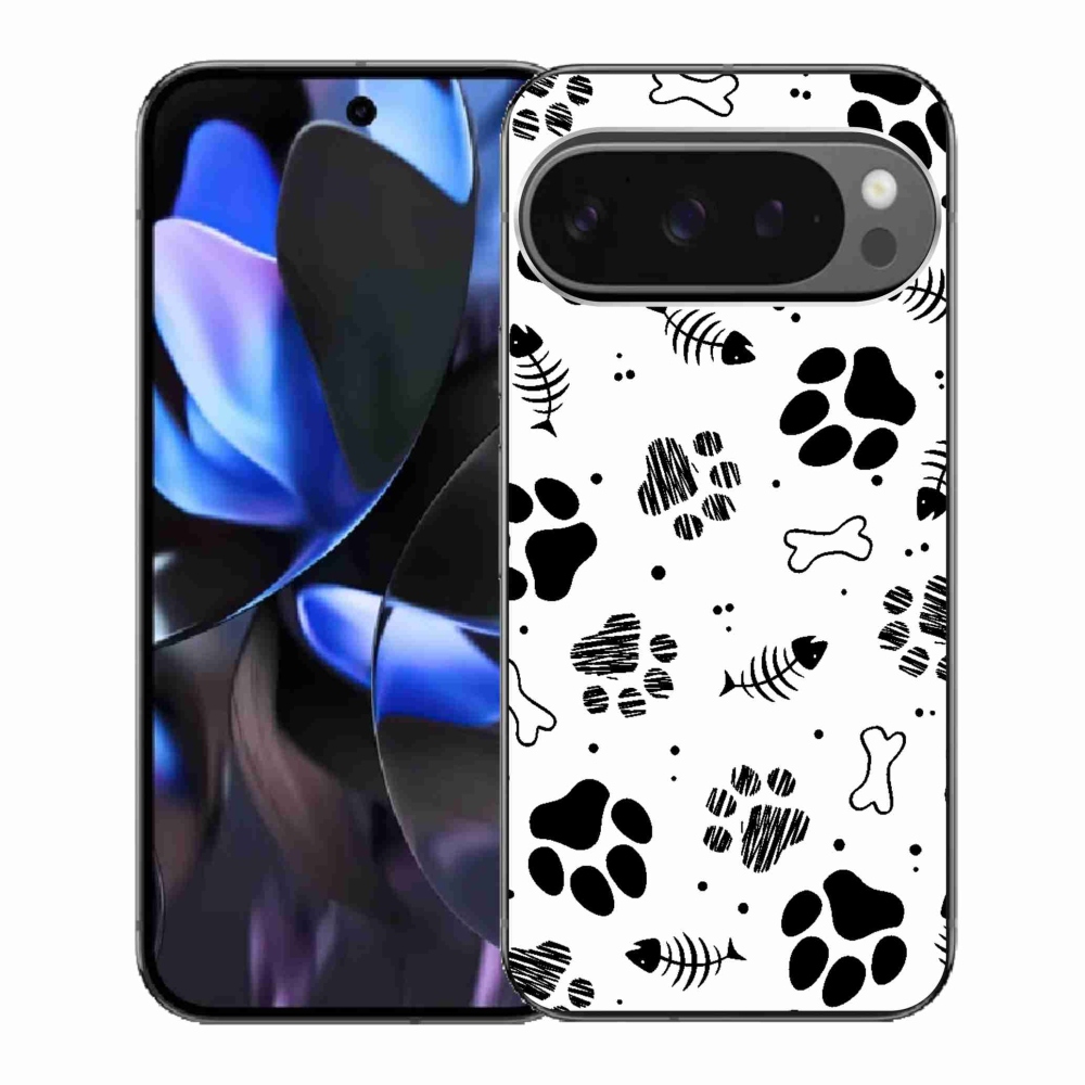 Gélový kryt mmCase na Google Pixel 9 Pro - psie labky 1