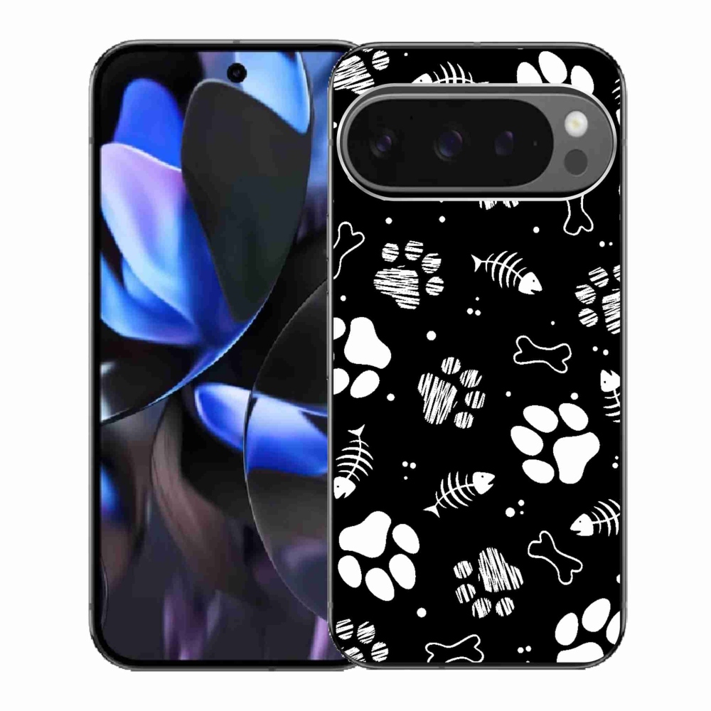 Gélový kryt mmCase na Google Pixel 9 Pro - psie labky