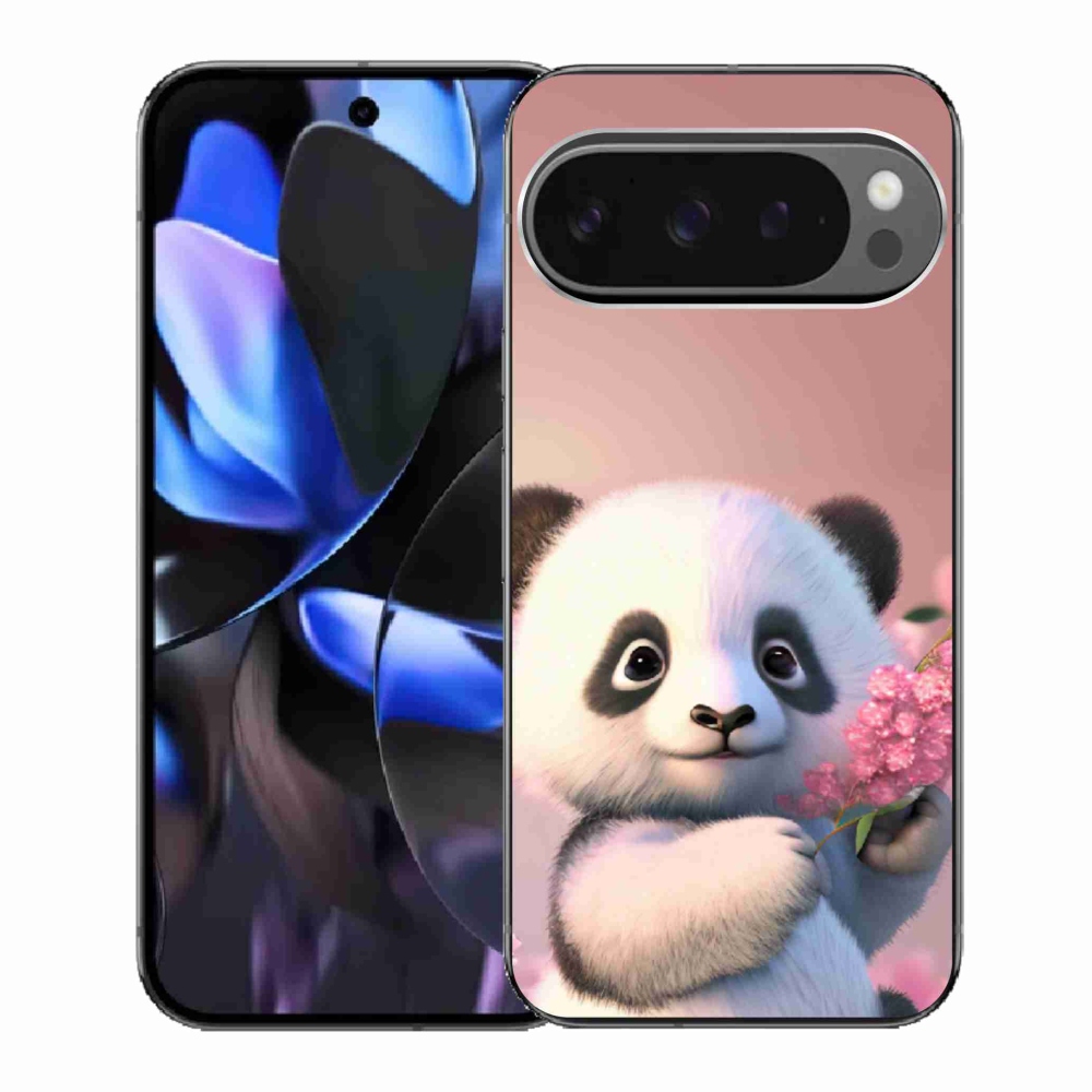 Gélový kryt mmCase na Google Pixel 9 Pro - roztomilá panda