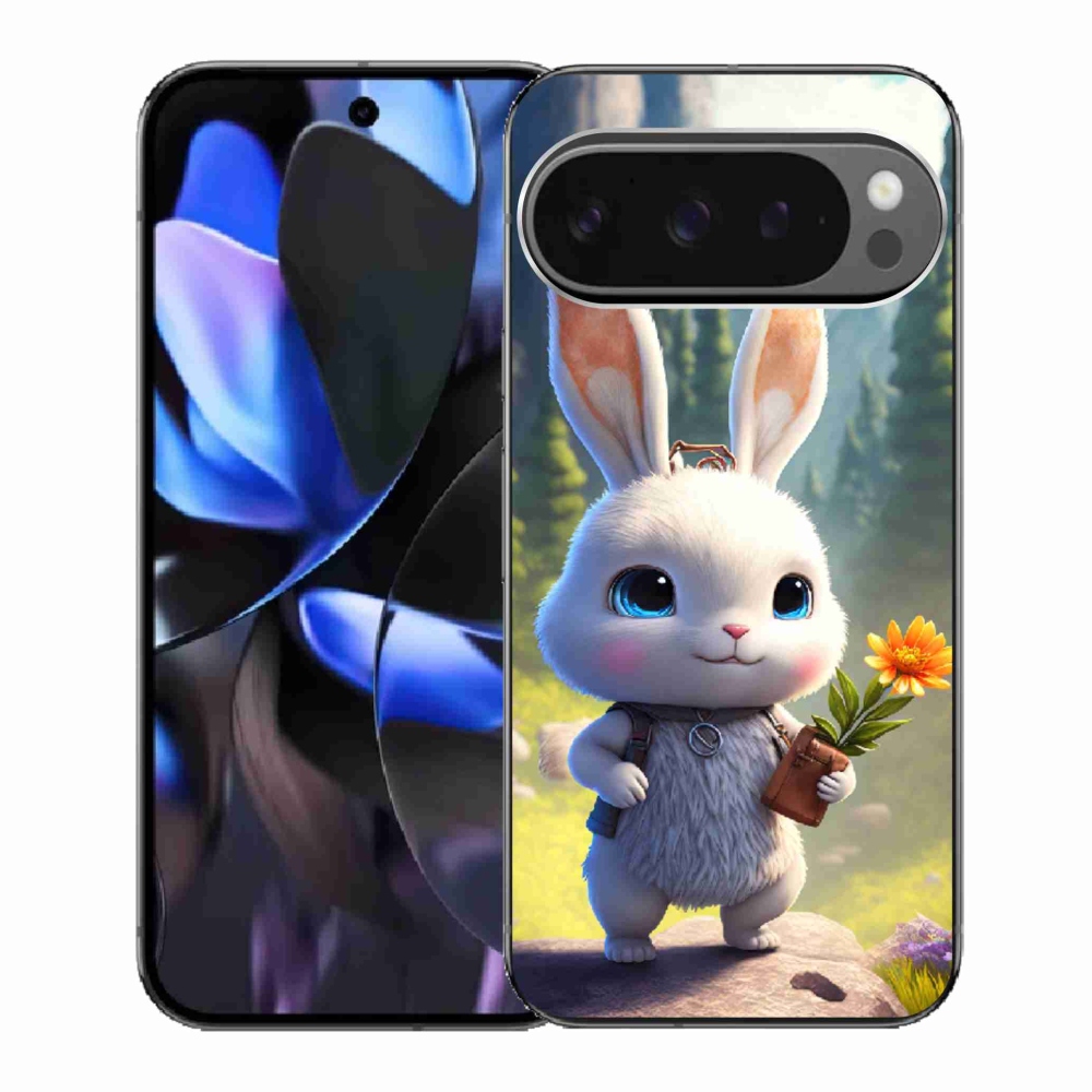 Gélový kryt mmCase na Google Pixel 9 Pro - roztomilý zajačik