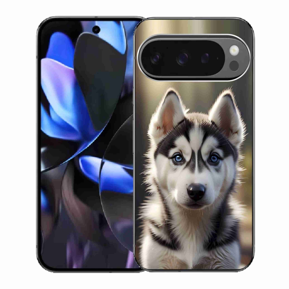 Gélový kryt mmCase na Google Pixel 9 Pro - roztomilý sibírsky husky