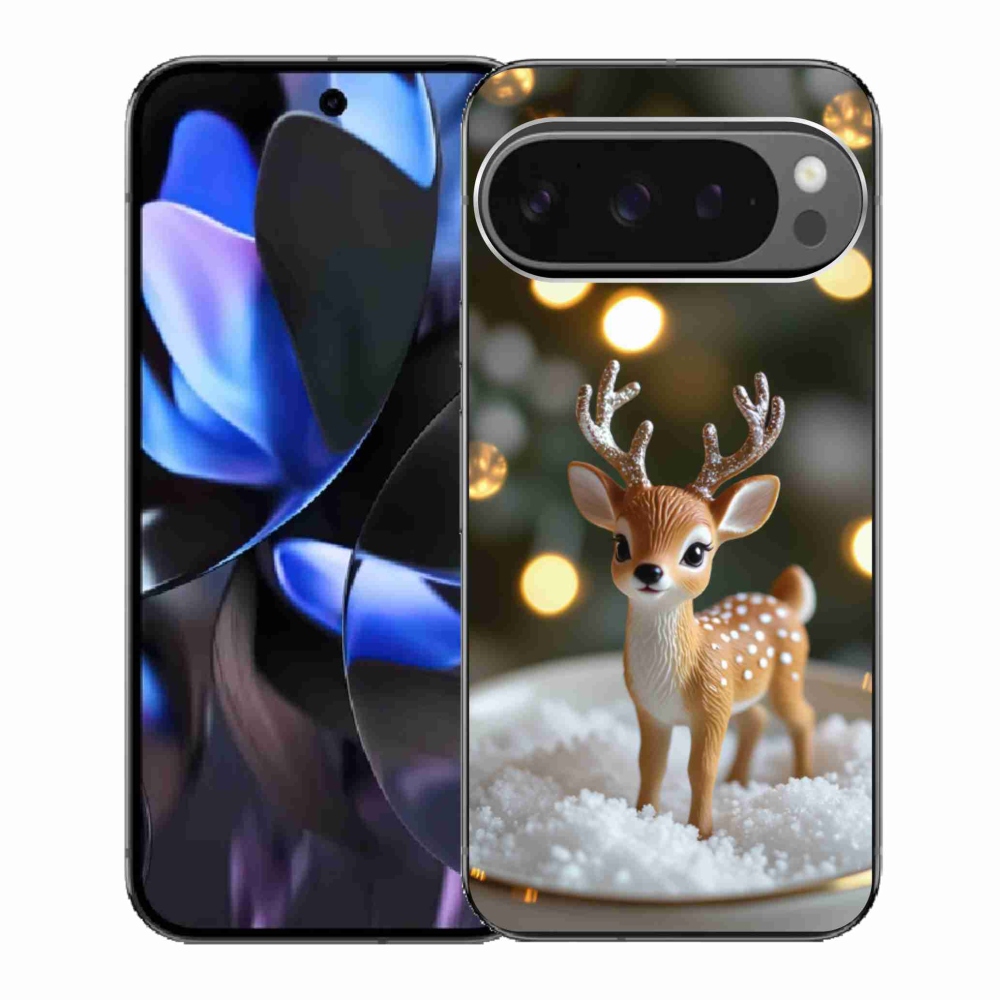 Gélový kryt mmCase na Google Pixel 9 Pro - roztomilý vianočný jeleň