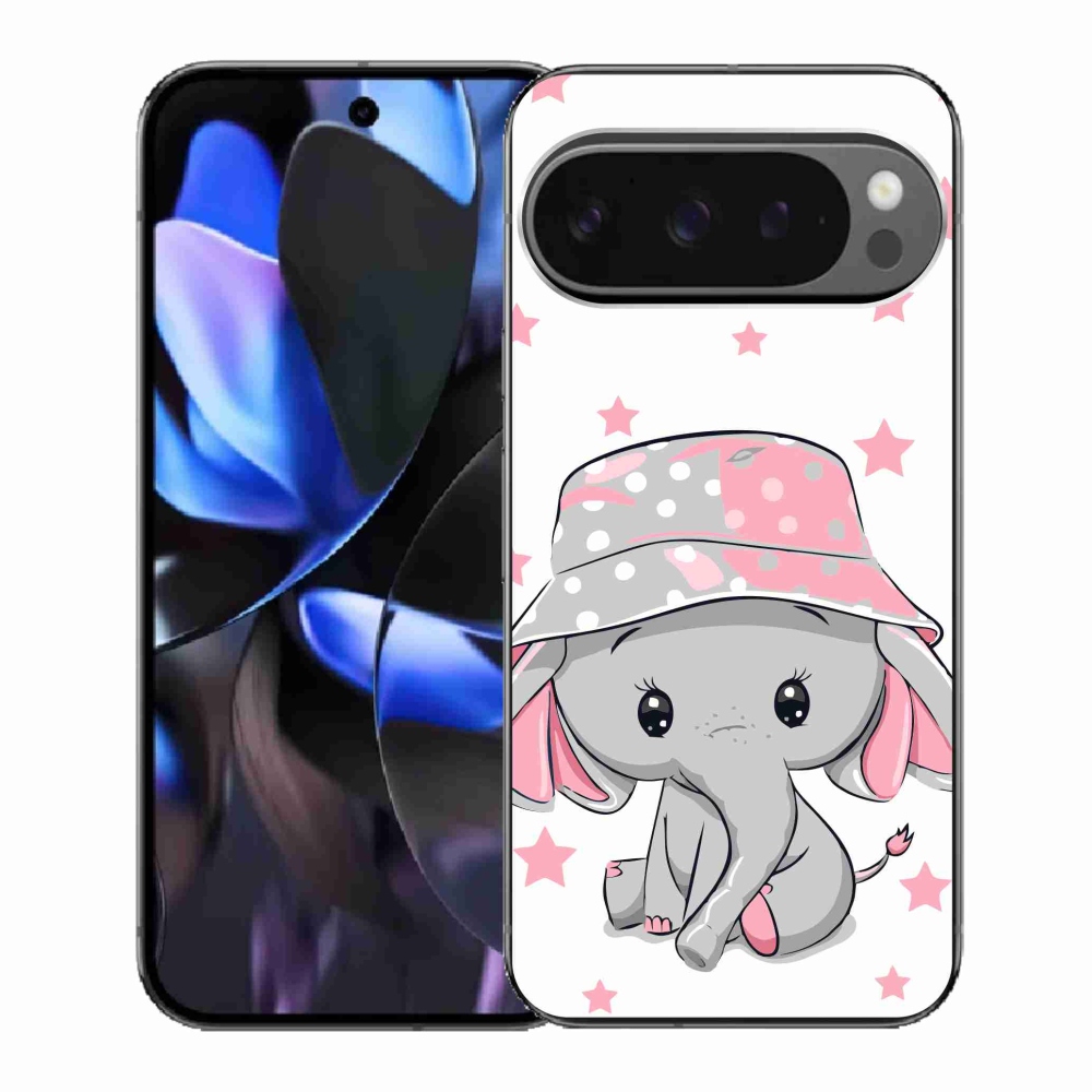 Gélový kryt mmCase na Google Pixel 9 Pro - ružový slon