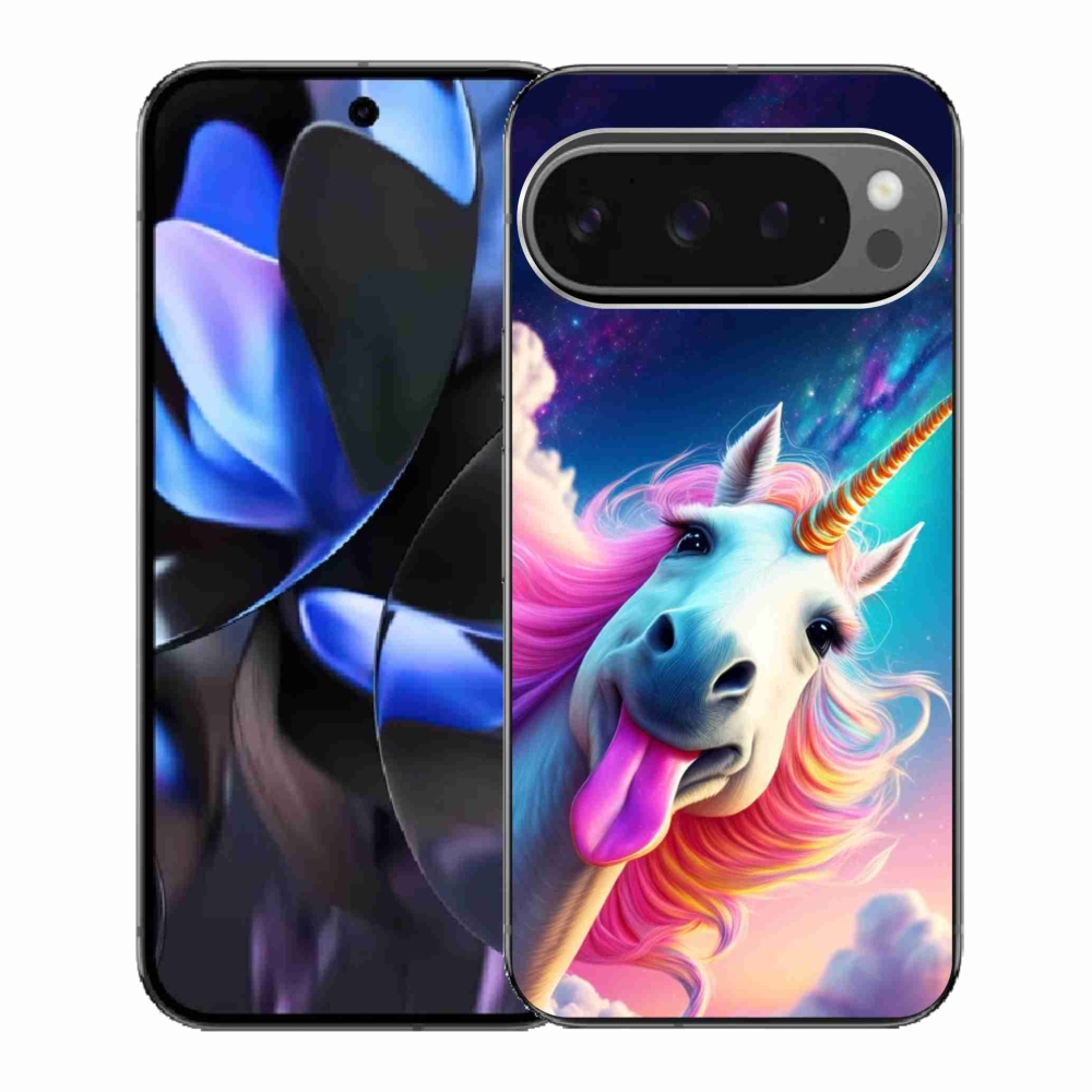 Gélový kryt mmCase na Google Pixel 9 Pro - šialený jednorožec