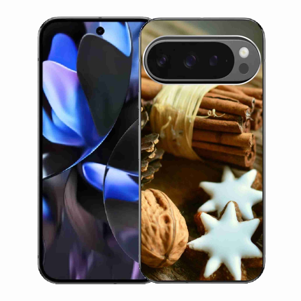 Gélový kryt mmCase na Google Pixel 9 Pro - škorica a perníčky