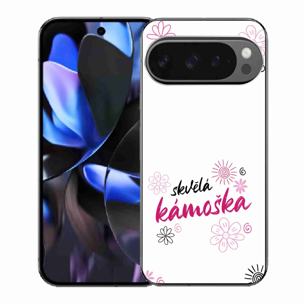 Gélový kryt mmCase na Google Pixel 9 Pro - skvelá kamoška biele pozadie
