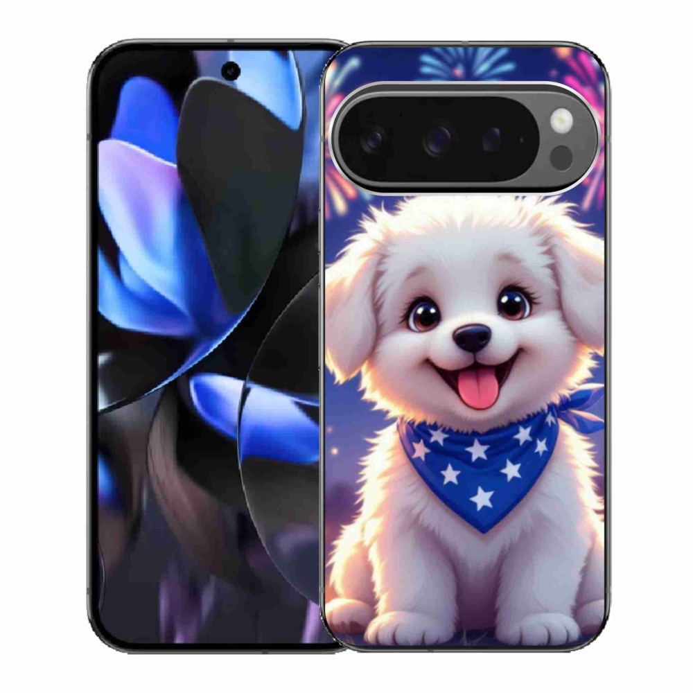 Gélový kryt mmCase na Google Pixel 9 Pro - slávnostné šteňa