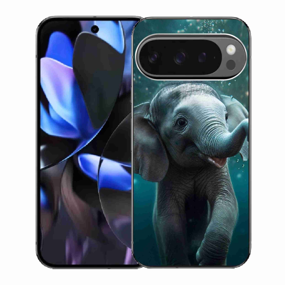 Gélový kryt mmCase na Google Pixel 9 Pro - sloník pod vodou