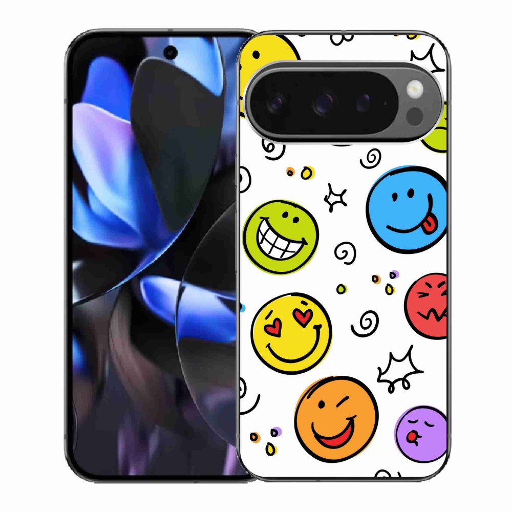 Gélový kryt mmCase na Google Pixel 9 Pro - smajlíci