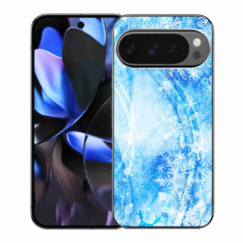 Gélový kryt mmCase na Google Pixel 9 Pro - snehové vločky