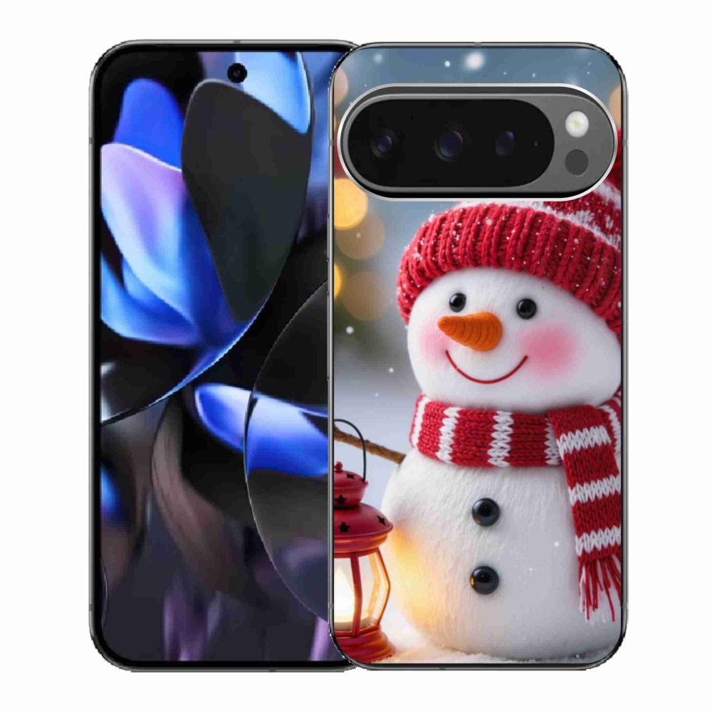 Gélový kryt mmCase na Google Pixel 9 Pro - snehuliak 2