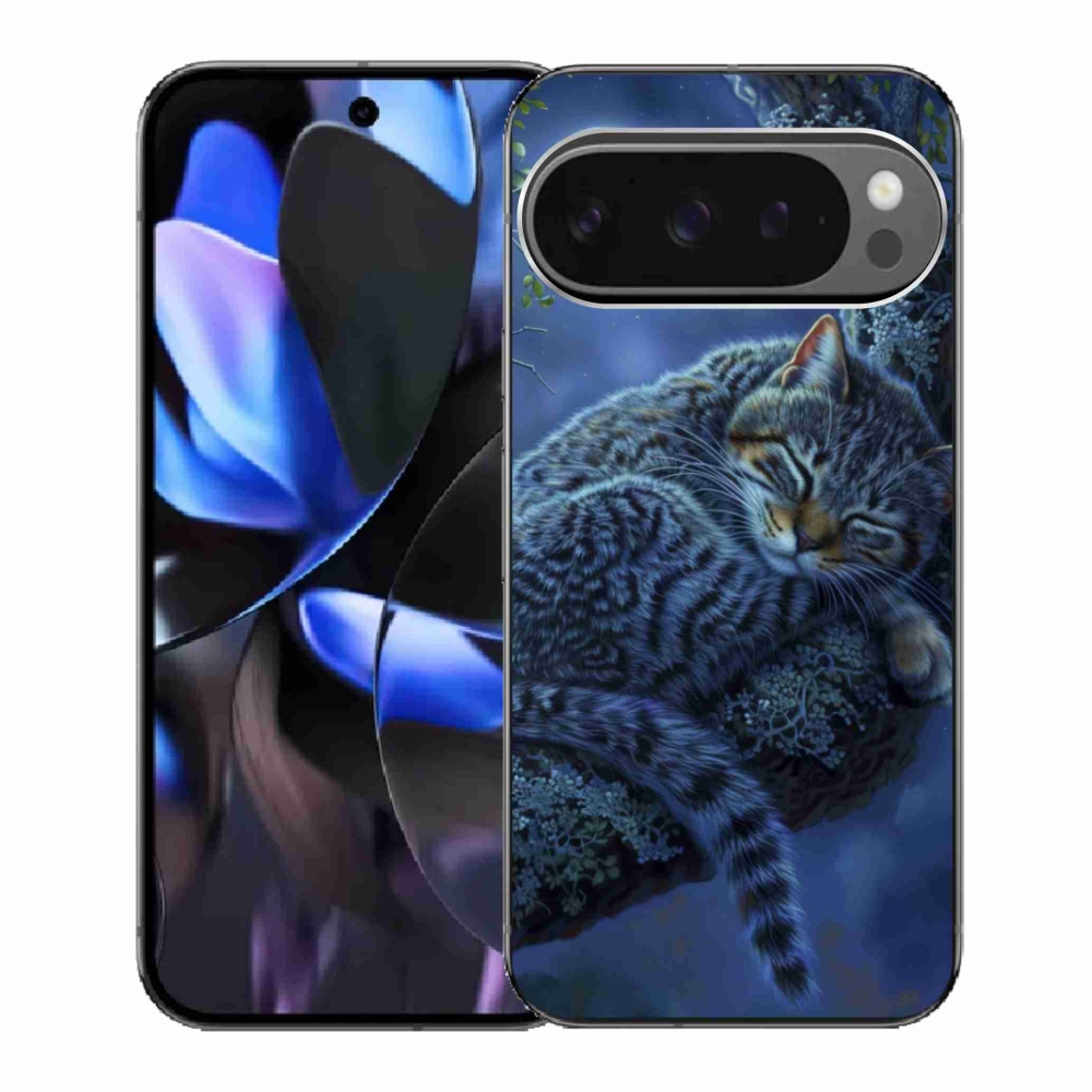Gélový kryt mmCase na Google Pixel 9 Pro - spiaca mačka