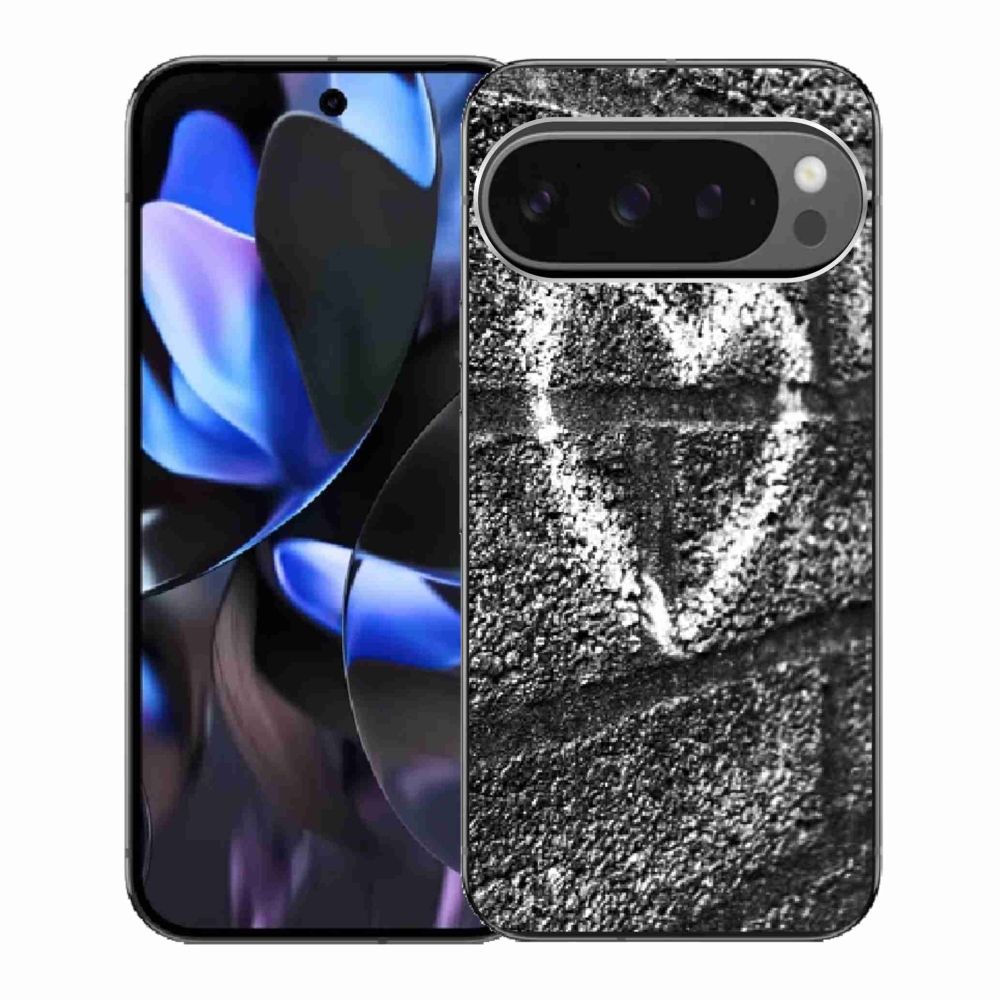 Gélový kryt mmCase na Google Pixel 9 Pro - srdce na stene