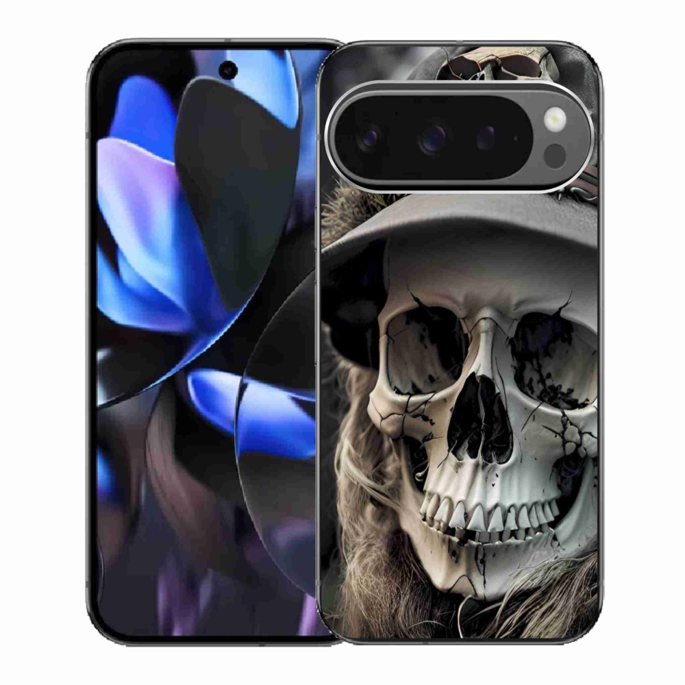 Gélový kryt mmCase na Google Pixel 9 Pro - temná lebka