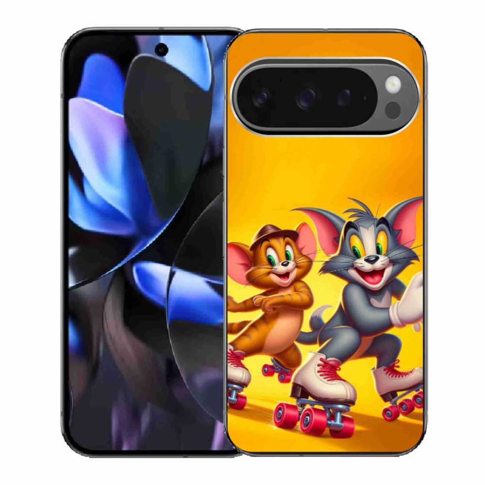 Gélový kryt mmCase na Google Pixel 9 Pro - tom a jerry