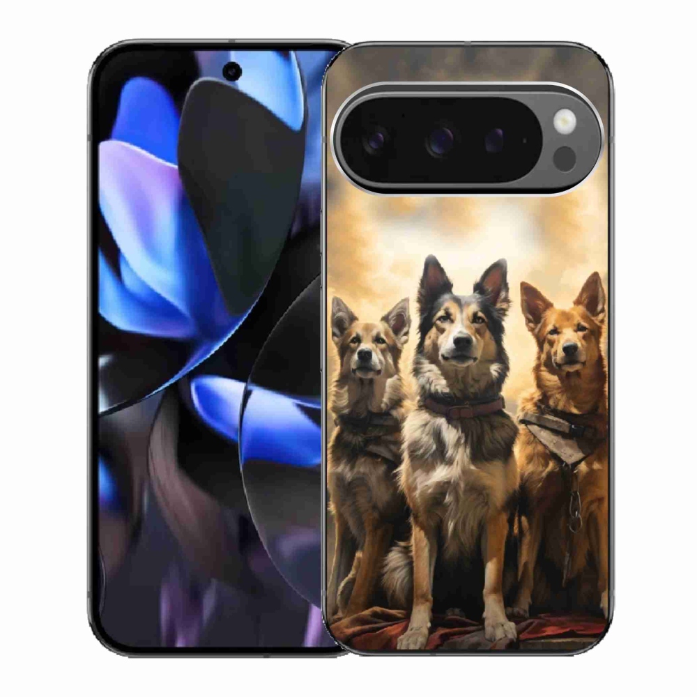 Gélový kryt mmCase na Google Pixel 9 Pro - tri psy