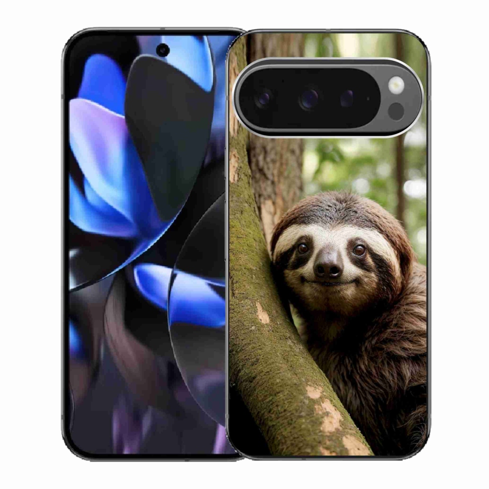 Gélový kryt mmCase na Google Pixel 9 Pro - usmievavý leňochod