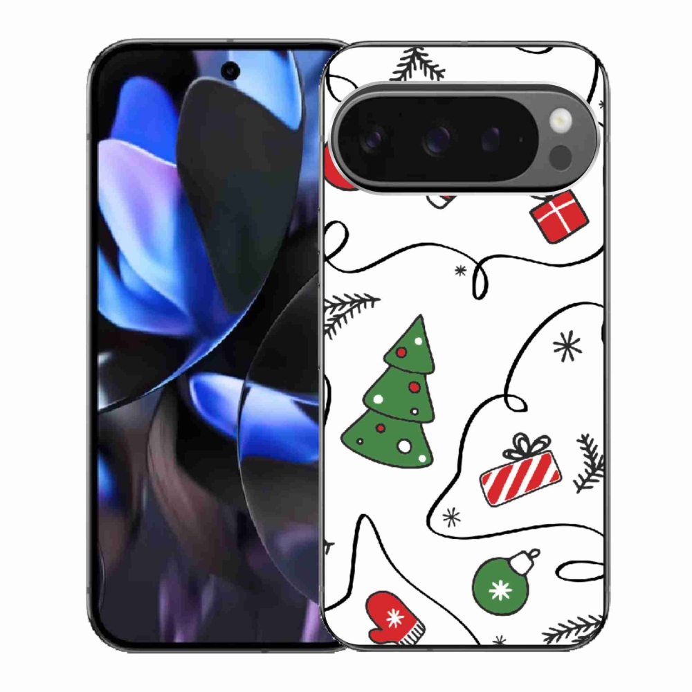 Gélový kryt mmCase na Google Pixel 9 Pro - vianočné motívy