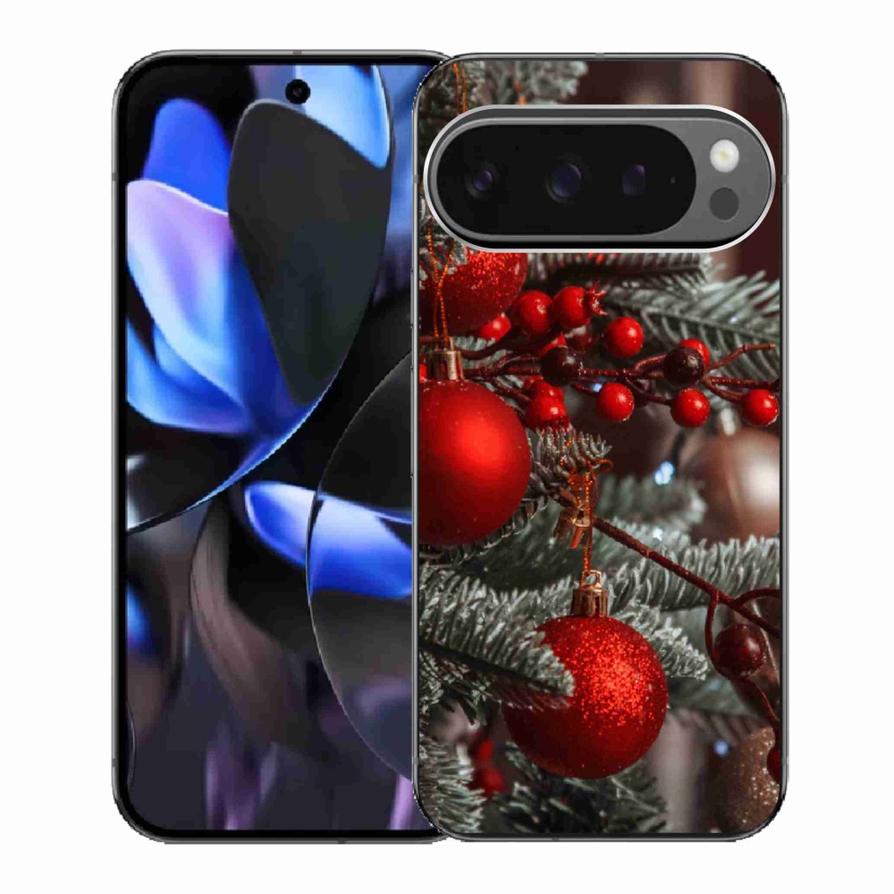 Gélový kryt mmCase na Google Pixel 9 Pro - vianočné ozdoby 2
