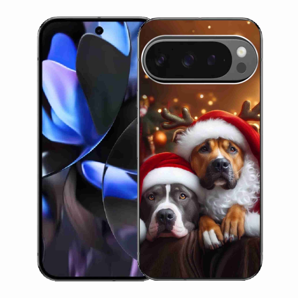 Gélový kryt mmCase na Google Pixel 9 Pro - vianočné psy