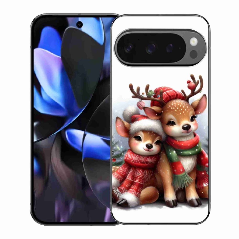 Gélový kryt mmCase na Google Pixel 9 Pro - vianočné soby