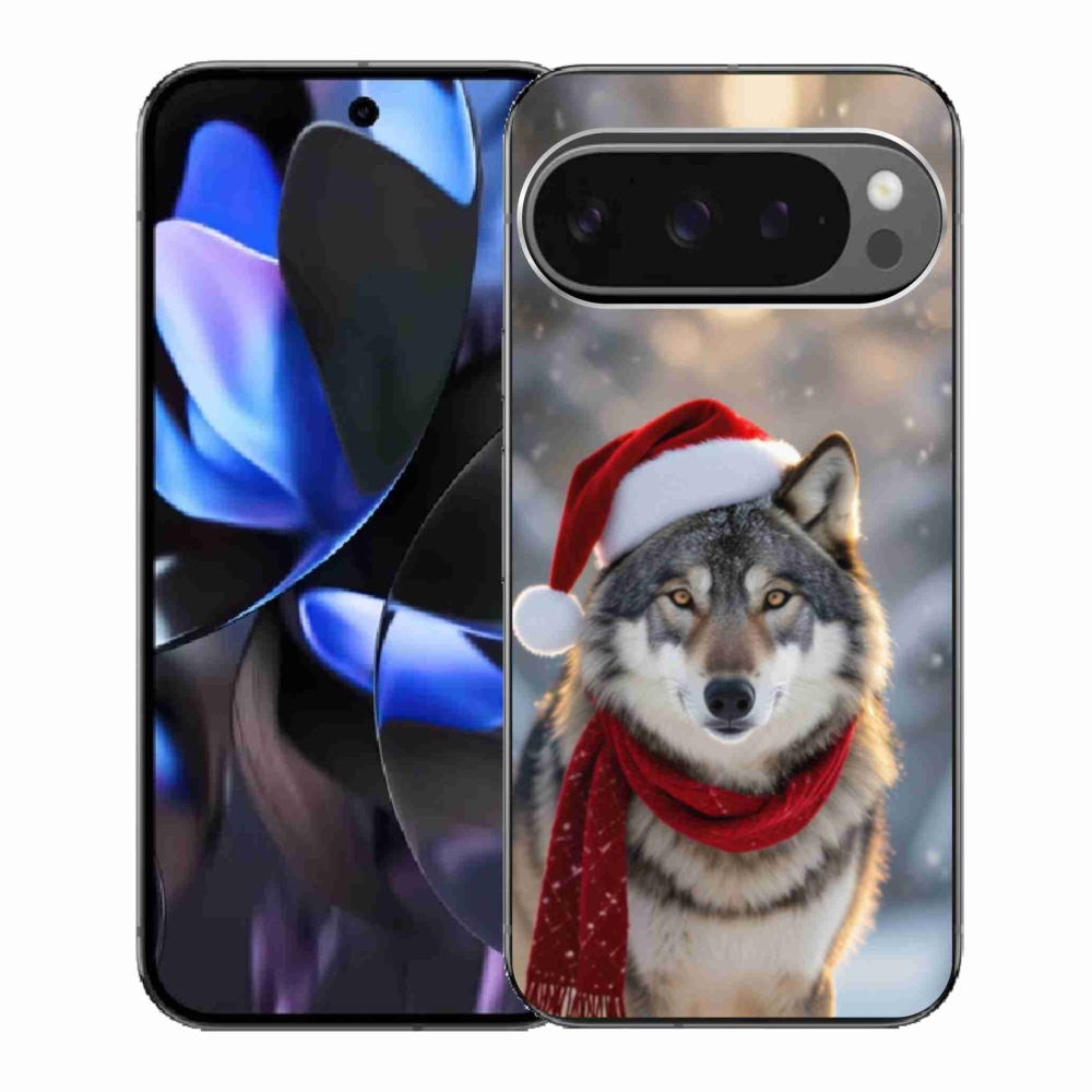 Gélový kryt mmCase na Google Pixel 9 Pro - vianočný vlk