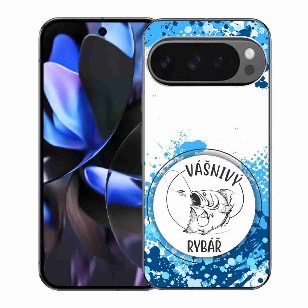 Gélový kryt mmCase na Google Pixel 9 Pro - vášnivý rybár biele pozadie