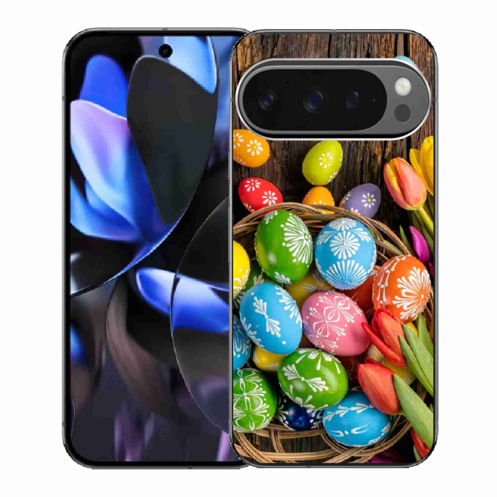Gélový kryt mmCase na Google Pixel 9 Pro - veľkonočné vajíčka