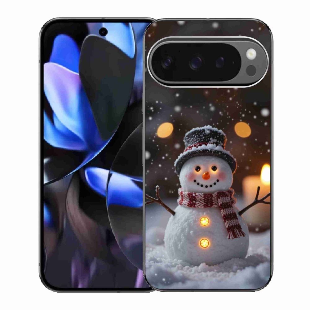 Gélový kryt mmCase na Google Pixel 9 Pro - veselý snehuliak