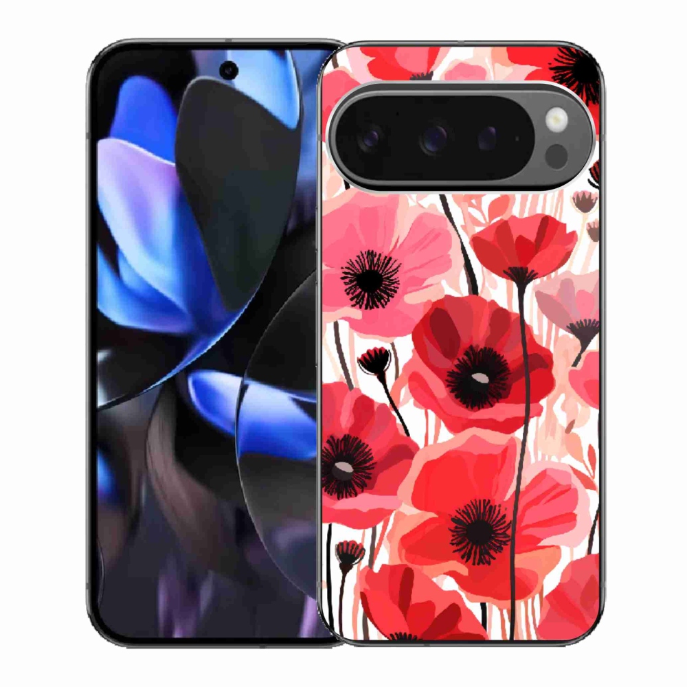 Gélový kryt mmCase na Google Pixel 9 Pro - vlčí mak 1