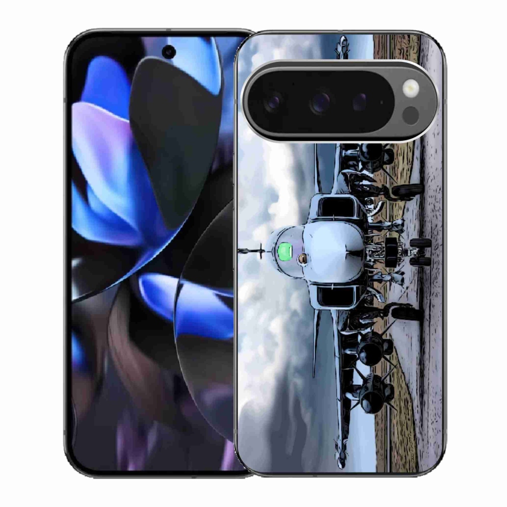 Gélový kryt mmCase na Google Pixel 9 Pro - vojenské lietadlo