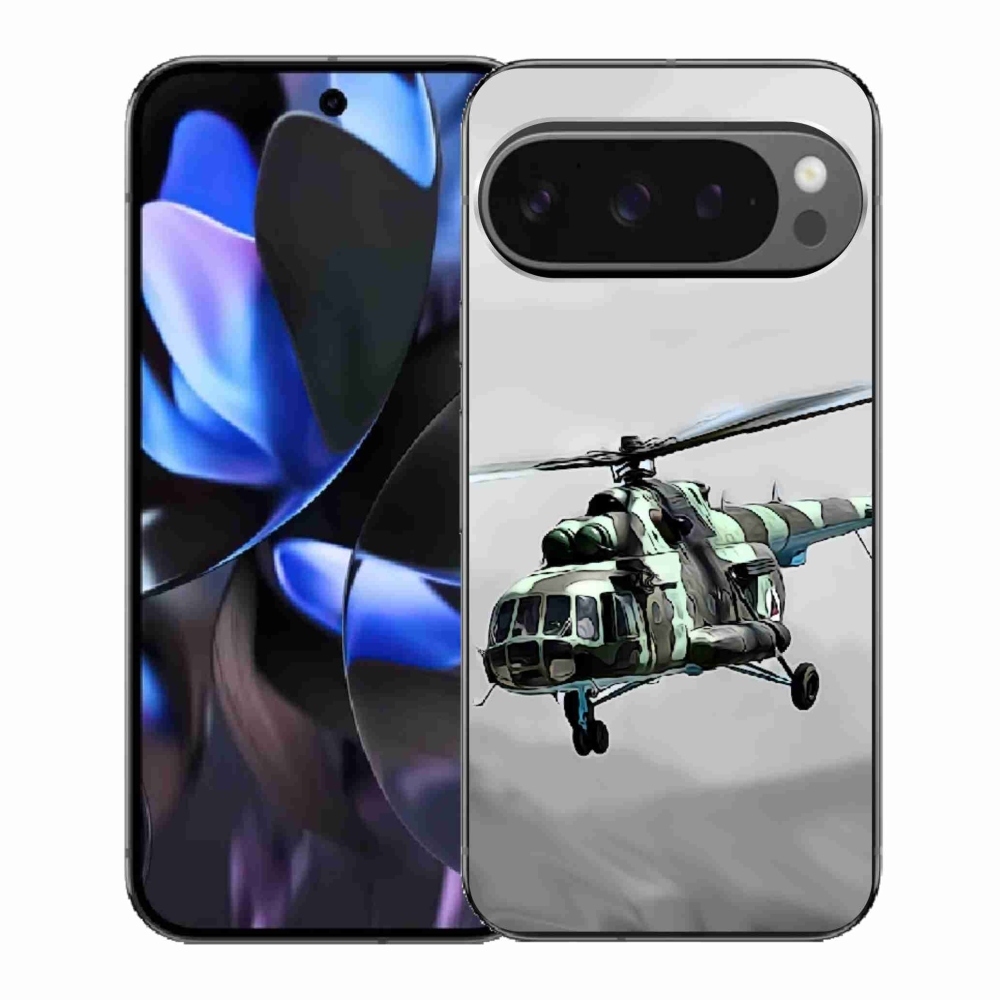 Gélový kryt mmCase na Google Pixel 9 Pro - vojenský vrtuľník